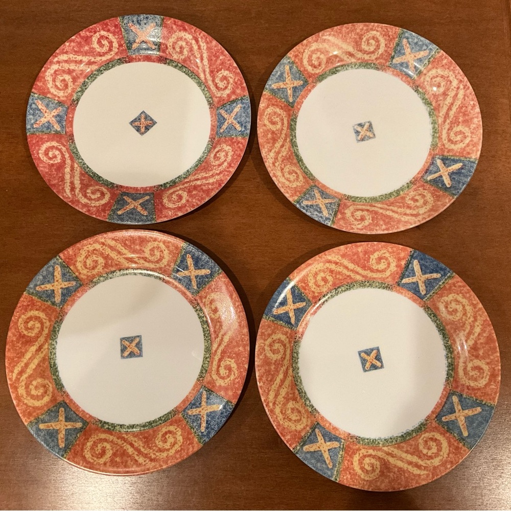 Vintage Corelle Sand Art Salad Plates
